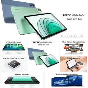 Performa dan Spesifikasi Hardware - Tecno Megapad 11